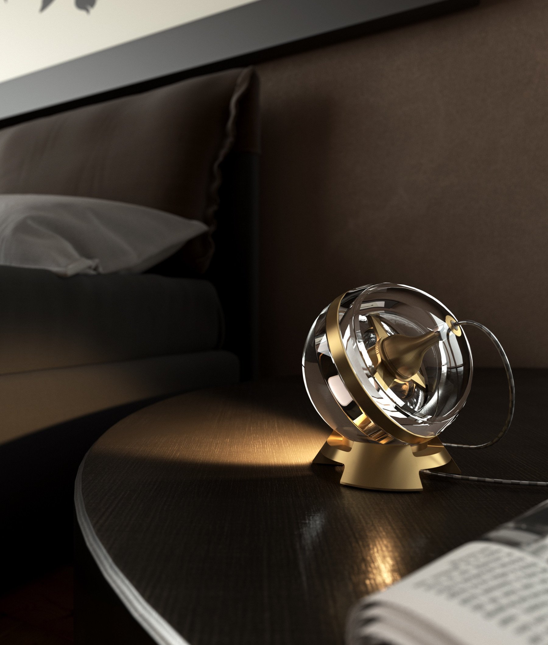 Limbus Eye – Crystal LED table lamp