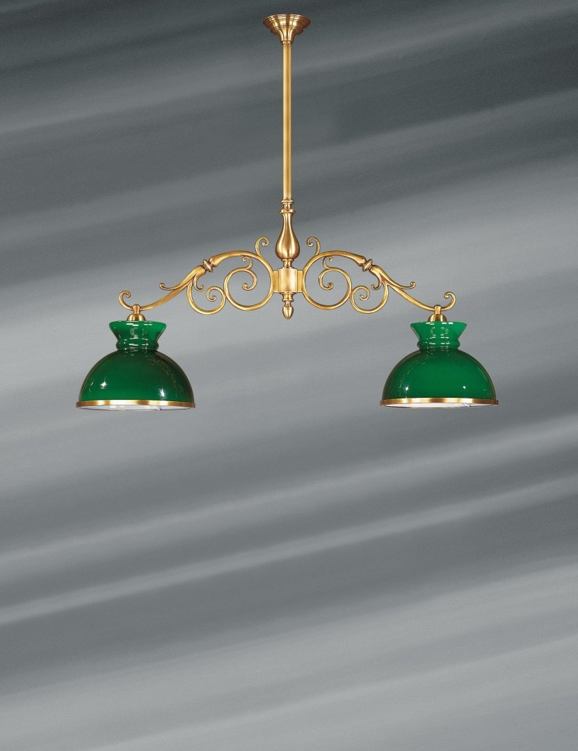 Lustre Suspendu 2 Lumières Lucien Gau - Vintage Aluminium Noir - Éclairage D'ambiance