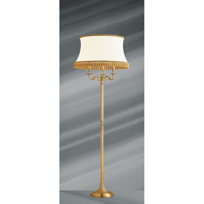 Abat-jour TOSEL CYLINDRIQUE 40 tissu cylindre beige D 40 x H 22 cm
