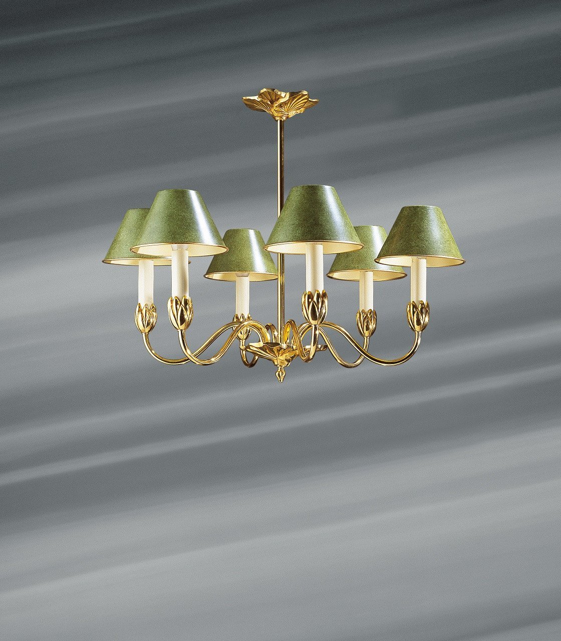 Lustre Lucien Gau 31366 Nymphéa - 6x E14 - H 52 cm