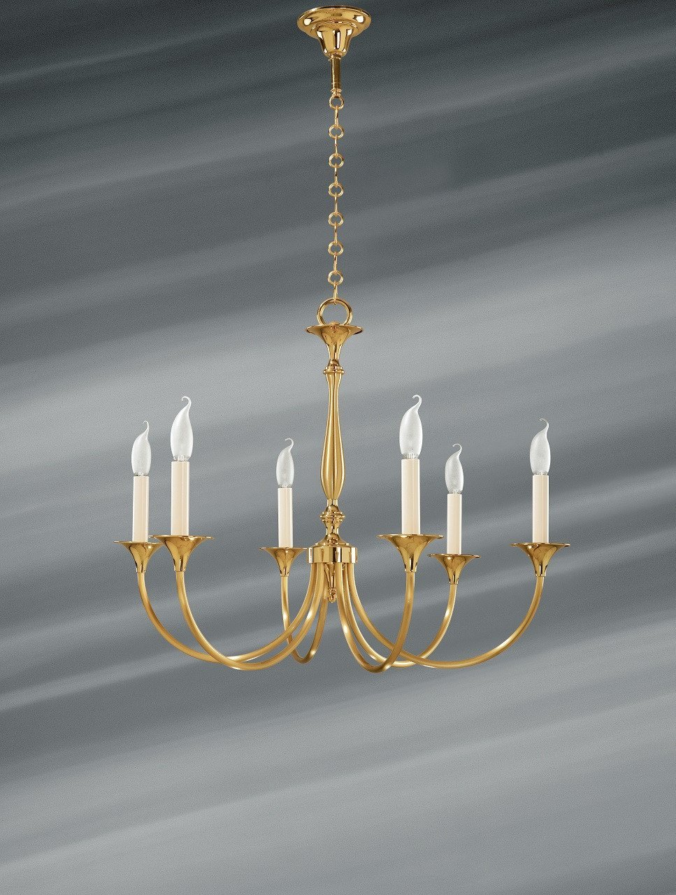 Lustre 2 Lumières Vintage Lucien Gau - Anodisé Noir, Style Contemporain