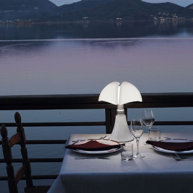 Lampe De Bureau Martinelli Luce Minipipistrello Blanche - Design Gae Aulenti - Neuve