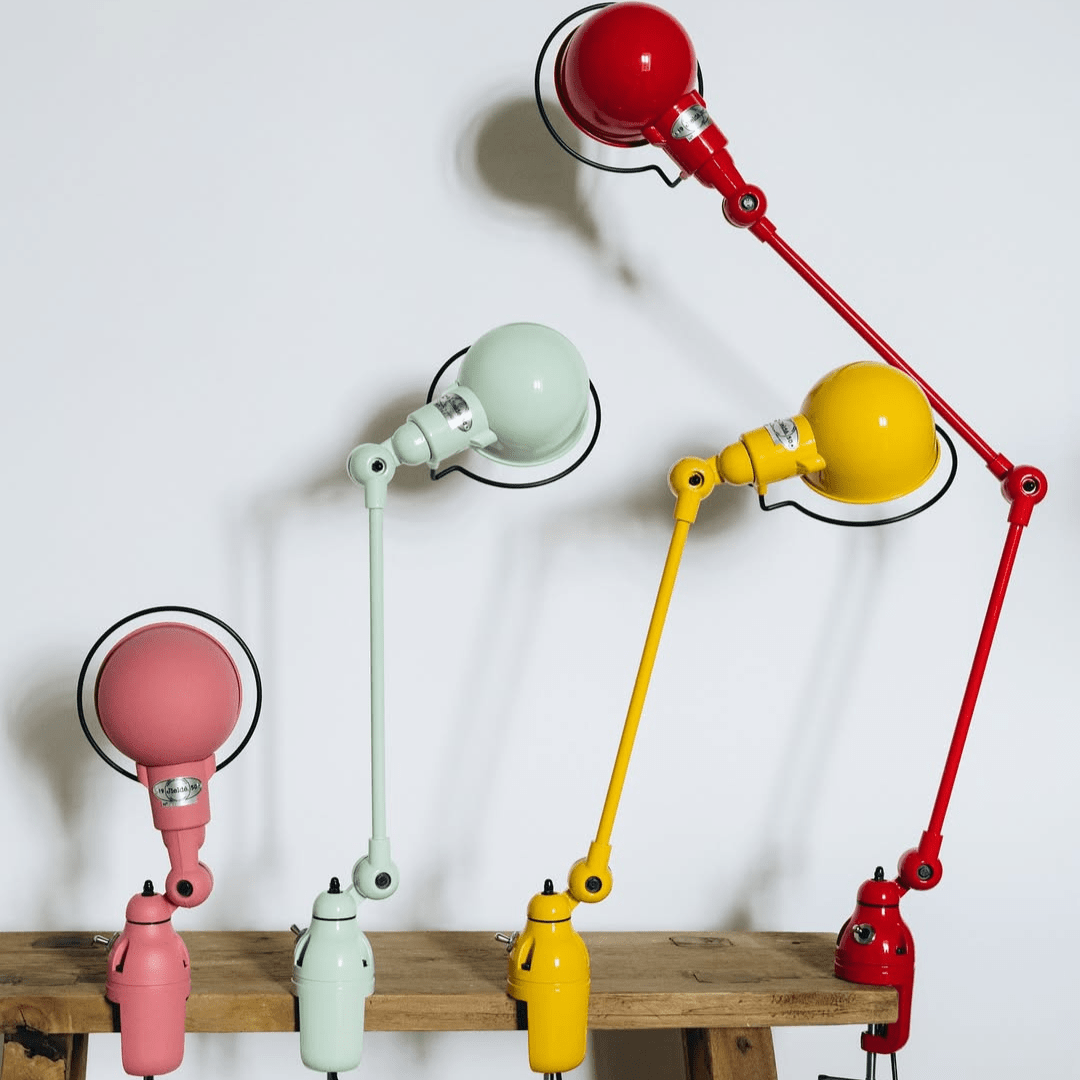 Jilde Jieldé Signal SI332 - Lampe à étau 2 bras articulés