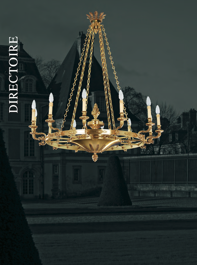 Maison Lucien Gau - Paire de lustres style Empire