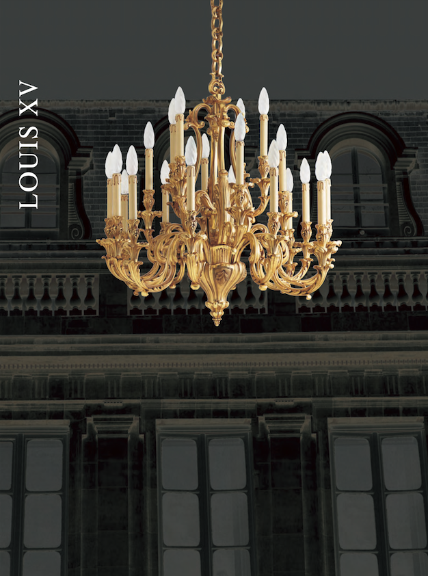 Lustre Art Nouveau Maison Lucien Gau / Vianne – 3 Lumières, Aluminium Vert, 66cm