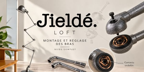 Jieldé LOFT : comment monter et régler correctement les bras de votre lampe ?